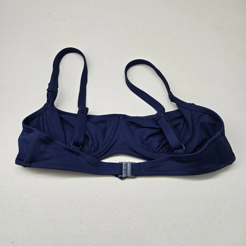 SKIMS‎ Women Swimwear Large Blue Top Unlined Wireless Strap Adjustable